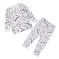 thumbnail image 1 of MIASHUI Kid DIY Hand Painted Homewear Set Boy Girl Pajama Sets Cute Funny Cartoon,White,8-9 Years, 1 of 3