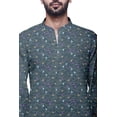thumbnail image 3 of Atasi Kurta Traditionnel en Coton Imprimé à Col Mandarin pour Hommes Chemise Décontractée, 3 of 5