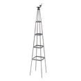 thumbnail image 2 of Planting Basket Gardening Flower Stand Assembly Climbing Vines Trellis Rust-Resistant Plastic Outdoor Plant Support Balcony, Gray, JKODE, 2 of 8