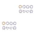 thumbnail image 2 of Wweixi Nipples Rings Fashionable Body Ornament Comfortable Convenient Piercing Durable Pedant Jewelries for Dressing As Shown 8 Pieces 2Set, 2 of 6