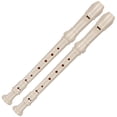 thumbnail image 1 of KONTONTY 2 Pcs Flûte à Bec Soprano en Résine avec 8 Trous pour Débutants Instrument d'Entraînement Blanc, 1 of 8