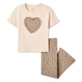 thumbnail image 1 of George Toddler Girls' Two Piece T-Shirt and Pant Set, 1 of 2