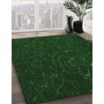 thumbnail image 3 of Ahgly Company Machine Washable Indoor Round Transitional Green Area Rugs, 5' Round, 3 of 7