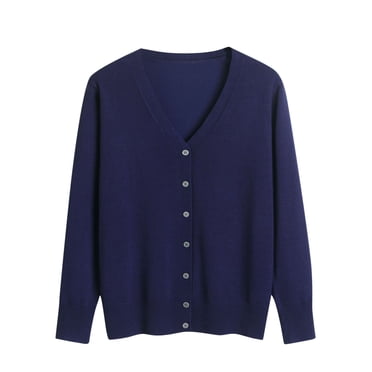 Drppepioner Chandails à Col Montant pour Femmes Nouveau Printemps et Nouveau Cardigan pour Femmes à Col en V Manches Longues Grande Taille Surdimensionné Cardigan pour Femmes Tricoté Extérieur