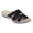 Black, variant on Dvkptbk Women's Comfy Platform Wedge Hook&Loop Adjustable Strappy Flower Black Sandals -Rhinestone Rivets Ladies Indoors Or Outdoors Comfortable Brown Slides For Women - Summer