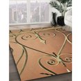 thumbnail image 3 of Ahgly Company Tapis Rectangulaire Orange Lavable en Machine, 2 Pieds x 3 Pieds, 3 of 7