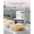 thumbnail image 2 of VEVOR 6 in Electric Pizza Dough Press Machine Pizza Pastry Sheeter Stainless Steel, 2 of 9