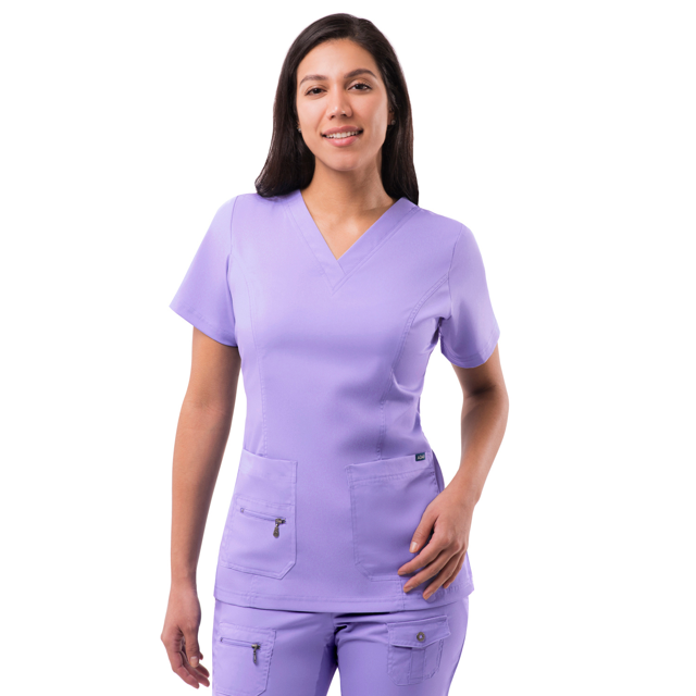 Adar Pro Scrubs For Women - Elevated V-Neck Scrub Top