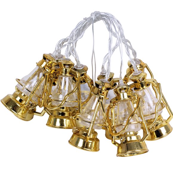 10 LEDs Fairy Lights Lamp Shape String Light 1.65m/5.41ft Warm White Colorful String Lights for Home Bedroom Party Indoor Wedding Festival Valentine Decoration