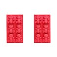 thumbnail image 1 of ZheElen 2pcs Molds Animals Cake Silicone Non-Stick Baking Pan Mould Small Bakeware Decorating Tool Cooking Gadget Self-Assembly Red, 1 of 6