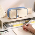 thumbnail image 2 of Kyusrd Summer Savings Deals 2025!Singles Layer Hanging Rope Large Capacity Canvas Pencil Case Stationery Bag Multifunctional Pencil Case, 2 of 6