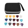 thumbnail image 3 of Guitar Picks Holder, Large Space Easy To Carry Scratch Resistant Guitar Pick Bag Set Waterproof  For Storage Black And Gray, 3 of 8