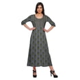thumbnail image 1 of Moomaya Kurti Ligne A pour Femmes Kurti Longue Imprimée Robe Haut Indien pour Femmes, 1 of 5
