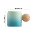 thumbnail image 3 of EGNMCR Rough Pottery Mini Cute Small Tea Cup Wooden Handle Coffee Cup Exquisite Classical Fresh Small Cups Ceramic Coffee Cup, 3 of 6