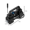 thumbnail image 3 of Tire Inflator Portable A-ir Compressor A-ir Pump For Car Tires 12V Auto Tire Pump With Digital Pressure Gauge With Emergency LED Light, 3 of 9