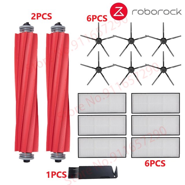 Roborock S7 S70 S75 S7Max s7MaxV T7S Plus Main Side Brush Mops Cloths HEPA Filter Kit Robotic Vacuum Cleaner Accessories