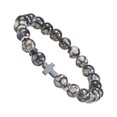 thumbnail image 2 of fastboy Bracelet Perles Uniques avec Détail Croix Bracelets Perles Rayures 1Set, 2 of 6