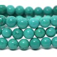 thumbnail image 2 of Dyed Green Howlite Turquoise Gemstone 8mm Round Beads Stretch Bracelet 7 Inch Unisex, 2 of 2