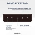 thumbnail image 3 of MotionGrey - Ergo2 XL Adjustable Left L-Shaped Electric Standing Desk with Memory Settings - 63"x24" White Top White Frame Ergonomic Desk for Home and Office, 3 of 10