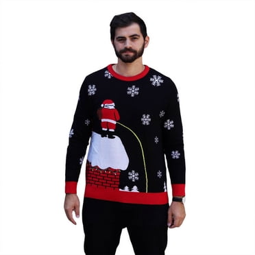 Chandail de Noël Drôle Leaky Roof pour Homme Ugly Christmas