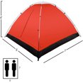 thumbnail image 2 of Water Resistant, Removable Rain Fly & Carry Bag- Easy Set Up-Great for Camping, Hiking & Backpacking, Red, 2 of 7