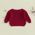 thumbnail image 2 of Baby  Neck Sweaters Long Sleeve Loose Knitted Pullovers, 2 of 7