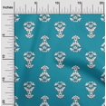 thumbnail image 2 of oneOone Velvet Sky Blue Fabric Block Craft Projects Decor Fabric Printed By The Yard 58 Inch Wide-LW, 2 of 5