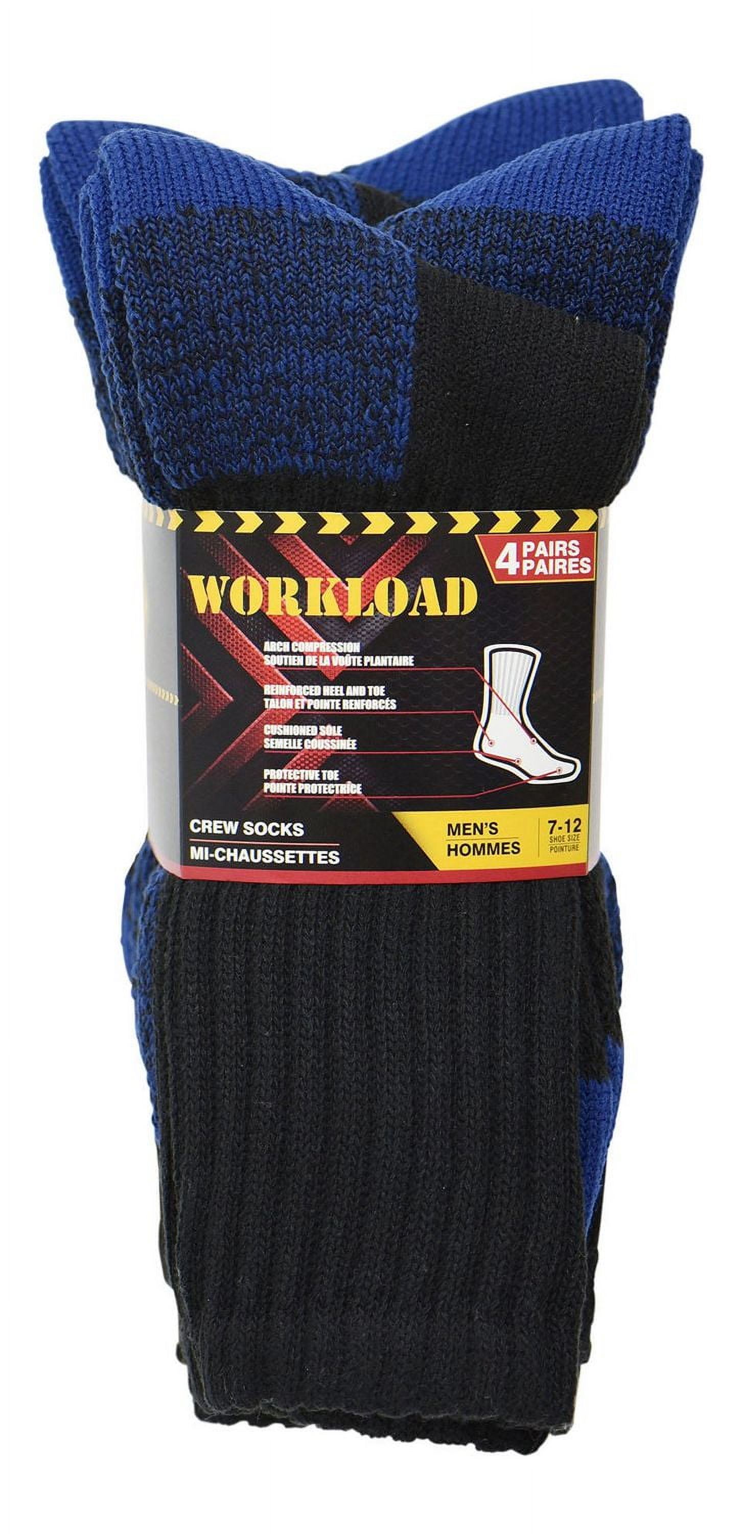 Chaussettes de travail Workload pour hommes en paq. de 4