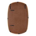 thumbnail image 4 of Kate and Laurel Prema Soft Round Rectangle Modern Wall Mirror, Natural Brown, 20 x 30, Framed Rounded Rectangular Mango Wood Mirror for Minimal Home Decor, 4 of 9