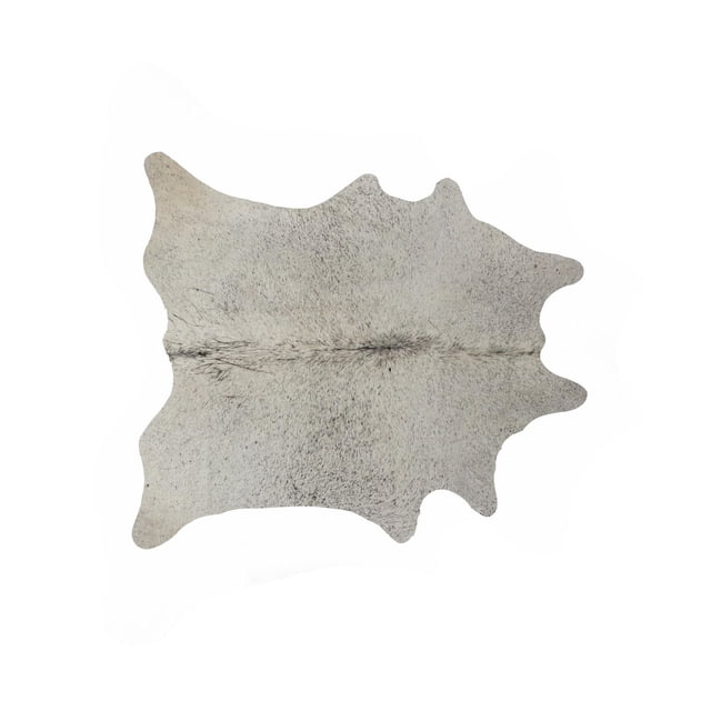 KOBE Cuir de Vache Exotique RUG 5 Pieds X 7 Pieds à Plat avec Forme Irrégulière Naturelle, texture Douce à Poil Ras et Motif Moucheté Subtil dans des Tons Neutres Clairs, Conçu pour la Durabilité et la Résistance aux Taches dans les Zones Intérieures Très Passantes, Idéal pour Ajouter Chaleur et style à la Déco de la Maison.