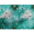 thumbnail image 4 of oneOone Cotton Cambric Turquoise Green Fabric Abstracts Craft Projects Decor Fabric Printed By The Yard 56 Inch Wide, 4 of 4