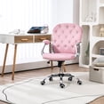thumbnail image 2 of Vinsetto Office Desk Chair, 360° Swivel Computer Chair, Pink, 2 of 10