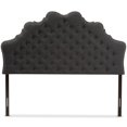 thumbnail image 3 of Baxton Studio Hilda Tufted King Panel Headboard in Dark Gray, 3 of 6