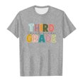 thumbnail image 4 of WEAIXIMIUNG T-Shirts pour Ados Preppy Mode pour Enfants Rentrée Scolaire Saison Imprimé Col Rond Manches Courtes T-Shirt Décontracté Haut (10), 4 of 4