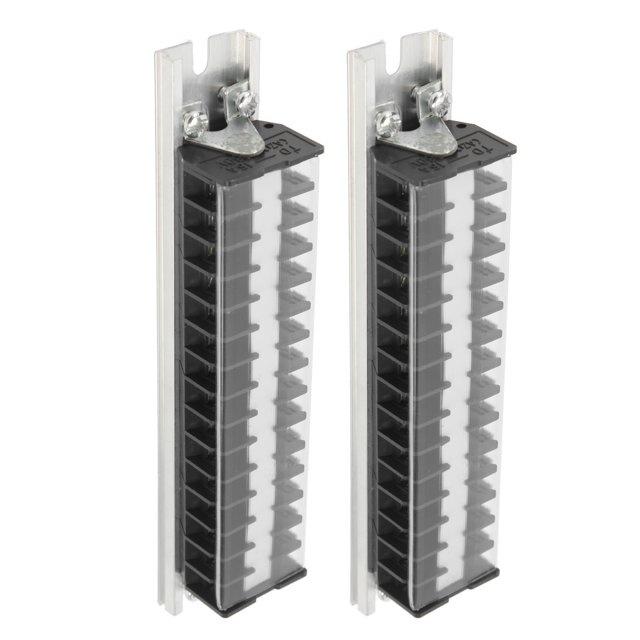 Bornier, 15A Bornes Double Rangée 660V Flamme avec Couvercle pour l'Éclairage T1515