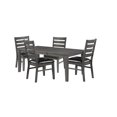 thumbnail image 1 of Topline Home Furnishings Grey Wooden 5pc Dining Set, 1 of 6