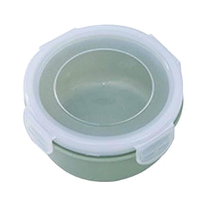 Fridja Summer Clearance Reusable Small Plastic Containers with Clear Lids, Mini Food Refrigerator Storage Freezer Containers, Stackable Food Storage Jars, Condiment Jars Lunch Box Accessories, Green
