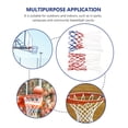 thumbnail image 2 of OULII 2pcs Heavy Duty Outdoor Basketball Nets for Players with Weatherproof Material Blue, 2 of 4