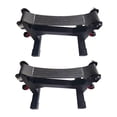 thumbnail image 1 of jinwen 2Pcs Deadlift Racks Barbells Jack 5 Level Easily Load Deadlift Black Strap, 1 of 8