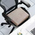 thumbnail image 4 of Product Category Cushion Seat Pad for Home and | High Density Foam Seat Cushion with Silicone Base and Secure Straps for Comfortable Long Sitting Chair Support, 4 of 4