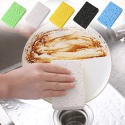 Wzzjkit Dish Sponges Natural Wood Pulp Cotton Sponge Wipe Thickened Absorbent Kitchen Cleaning Dishwashing Sponge for Washing Dishes, Pots and Pans Sponges