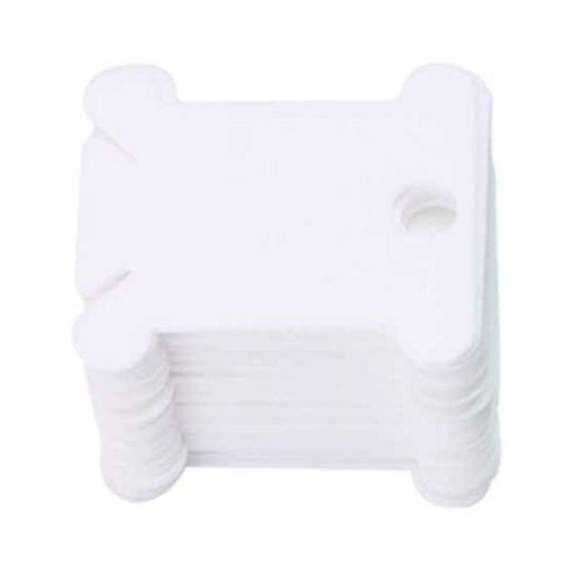 MesaSe Patpan 100Pcs Embroidery Floss Craft Thread Bobbin Cross Stitch Plastic Storage Holder Sewing Needlecraft