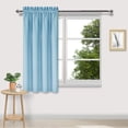 thumbnail image 1 of Avdolw Solid Color Silk Curtains - Heat Insulating, Energy Saving, Darkening & Noise Reducing for Bedroom & Kitchen, Easy Install, 1 of 3