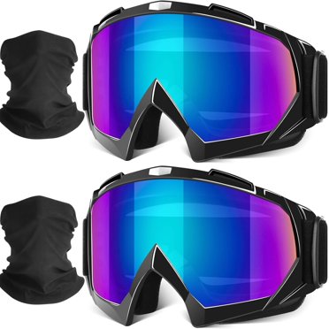 Lunettes de Moto, Lunettes de Moto hors Route ATV pour Conduite Tout-Terrain Motocross, Lunettes de Casque de Protection UTV pour Adultes Jeunes Enfants, Couleur Couleur