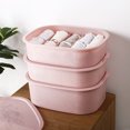 thumbnail image 2 of Agiferg Home Plastic Underwear Storage Box With Lid Underwear Socks Storage, 2 of 2