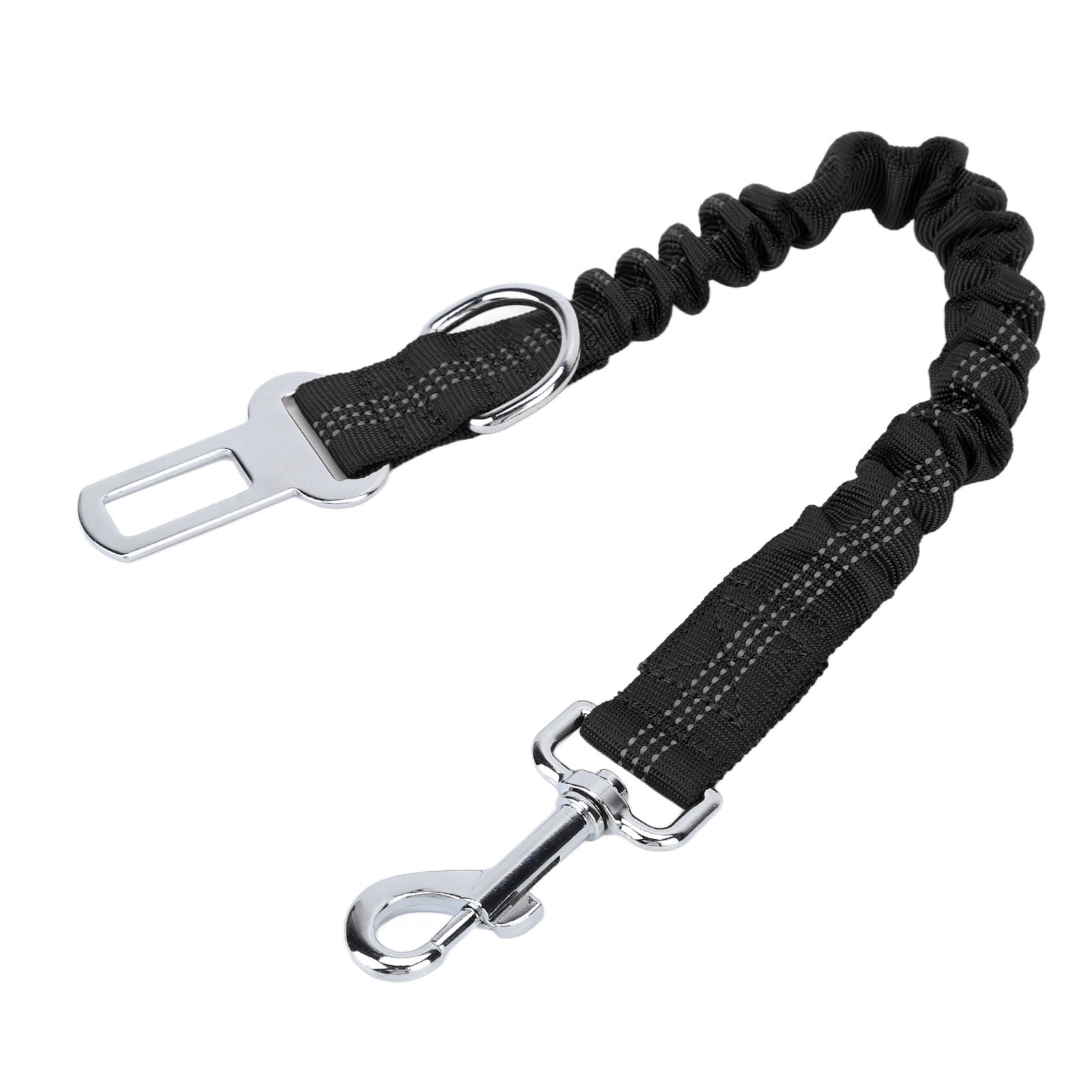 Dog Leash, Heavy Duty Bungee Dog Leash  For Camping For Hiking For Medium Large Breed Dogs Black