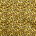 thumbnail image 1 of oneOone Georgette Viscose Dark Mustard Fabric Butterflies Craft Projects Decor Fabric Printed By The Yard 42 Inch Wide, 1 of 4