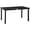 Noir, variante sur Outsunny Table à Manger d'Extérieur pour 6, Table de Patio Rectangulaire avec Pattes en Aluminium