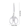 thumbnail image 3 of Clear Plastic Small Scissors Transparent Brief Design Students Handmade Artwork Stainless Steel Blade Stationery Office Clippers Clear Color Large Size Metal, 3 of 6