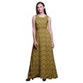 thumbnail image 1 of Bimba Ikat Robe Longue Débardeur pour Femmes Maxi Col Rond Imprimée Robe de Soirée - X-Grand, 1 of 6
